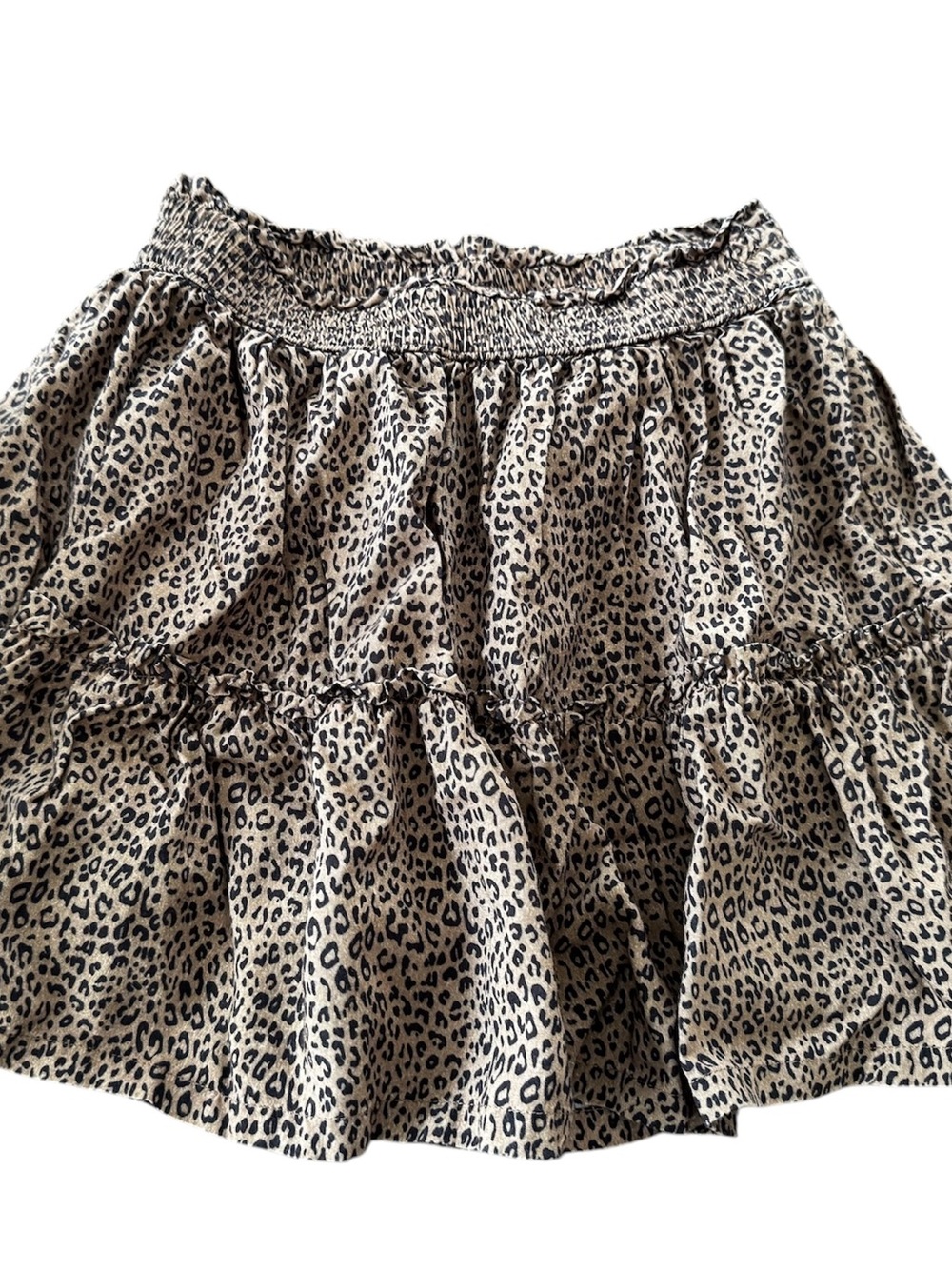 GAP Leopard Print Tiered Skirt - animal print